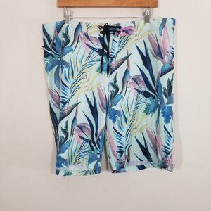 Hurley Phantom Mens Athletic Shorts Green Size 36